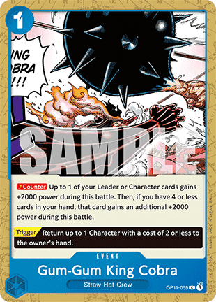 Gum-Gum King Cobra (OP11-059)