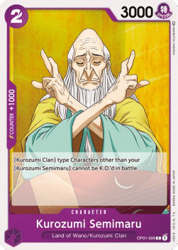 Kurozumi Semimaru (OP01-099)