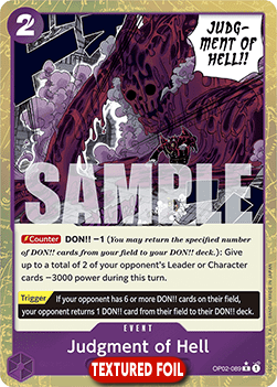 Judgment of Hell (OP02-089) (V.3)