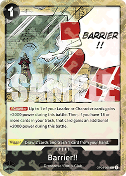 Barrier!! (OP04-095) (V.2)