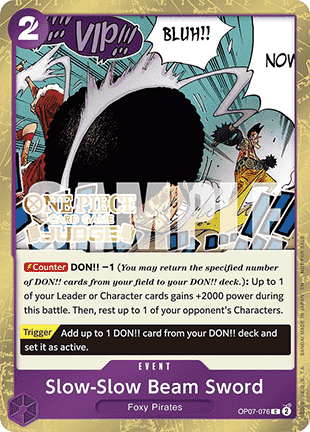 Slow-Slow Beam Sword (OP07-076)