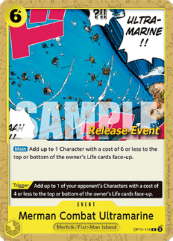 Merman Combat Ultramarine (OP11-116)