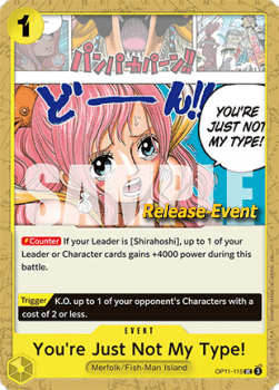 You're Just Not My Type! (OP11-115)