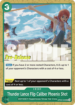 Thunder Lance Flip Caliber Phoenix Shot (OP09-040)