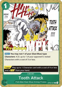 Tooth Attack (OP03-037)