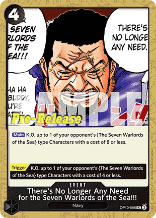 There's No Longer Any Need for the Seven Warlords of the Sea!!! (OP10-096)