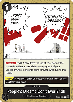 People's Dreams Don't Ever End!! (OP08-096)