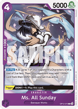 Ms. All Sunday (OP12-075)