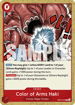 Color of Arms Haki (OP12-019)