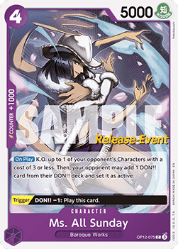 Ms. All Sunday (OP12-075)