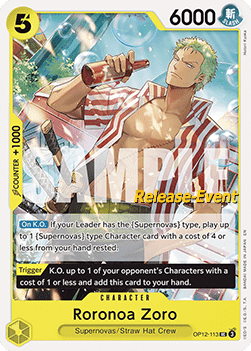 Roronoa Zoro (OP12-113)