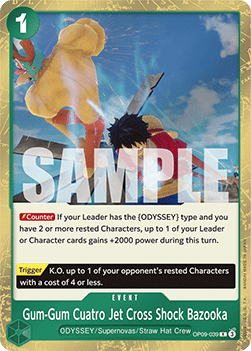 Gum-Gum Cuatro Jet Cross Shock Bazooka (OP09-039)