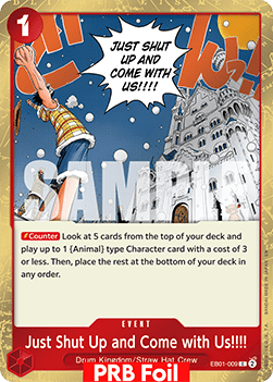 Just Shut Up and Come with Us!!!! (EB01-009) (V.2)