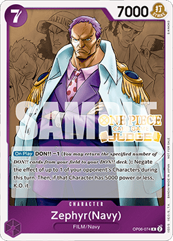 Zephyr (Navy) (OP06-074)