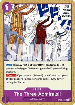 The Three Admirals!! (OP16-076)