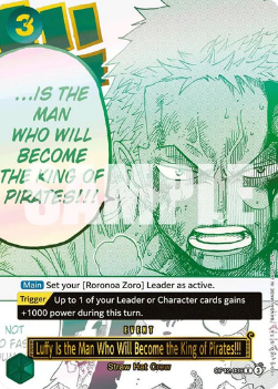 Luffy Is the Man Who Will Become the King of Pirates!!! (OP12-039)