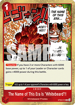 The Name of This Era Is "Whitebeard"!! (ST30-015) (V.1)