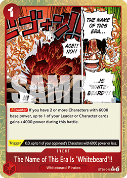 The Name of This Era Is "Whitebeard"!! (ST30-015) (V.2)